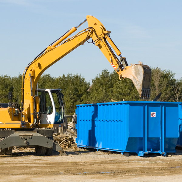 can i choose the location where the residential dumpster will be placed in Island Park NY